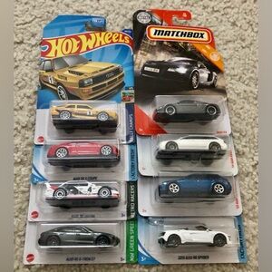 Hot Wheels/Matchbox Audi Cars Lot (8)